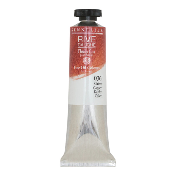 photo-Peinture à l'huile - Sennelier - Rive Gauche - Cuivre - 036 - Tube de 40ml
