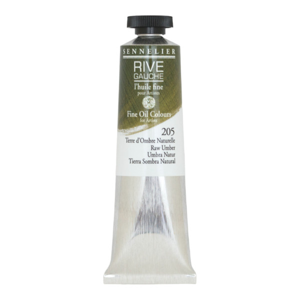 photo-Peinture à l'huile - Sennelier - Rive Gauche - Terre d'Ombre Naturelle - 205 - Tube de 40ml