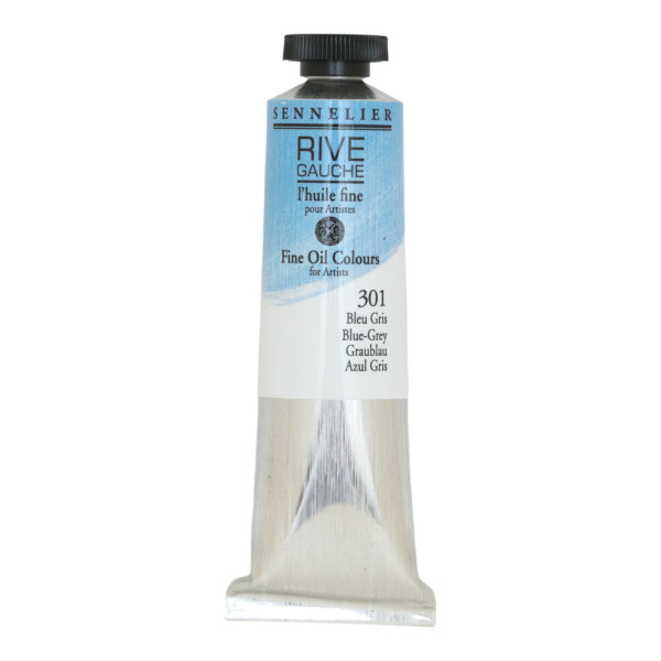 photo-Peinture à l'huile - Sennelier - Rive Gauche - Bleu gris - 301 - Tube de 40ml