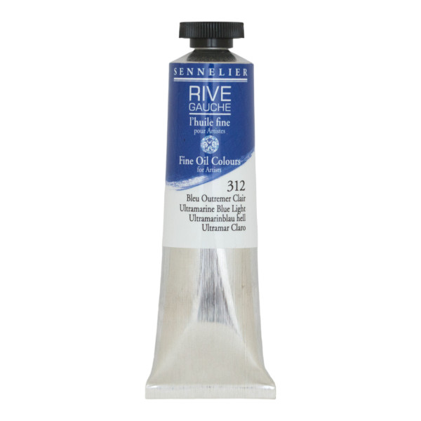 photo-Peinture à l'huile - Sennelier - Rive Gauche - Bleu Outremer clair - 312 - Tube de 40ml