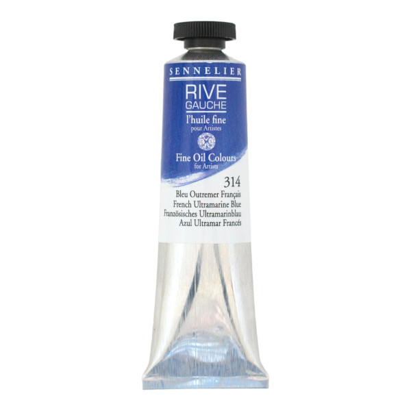 photo-Peinture à l'huile - Sennelier - Rive Gauche - Bleu Outremer Français - 314 - Tube de 40ml