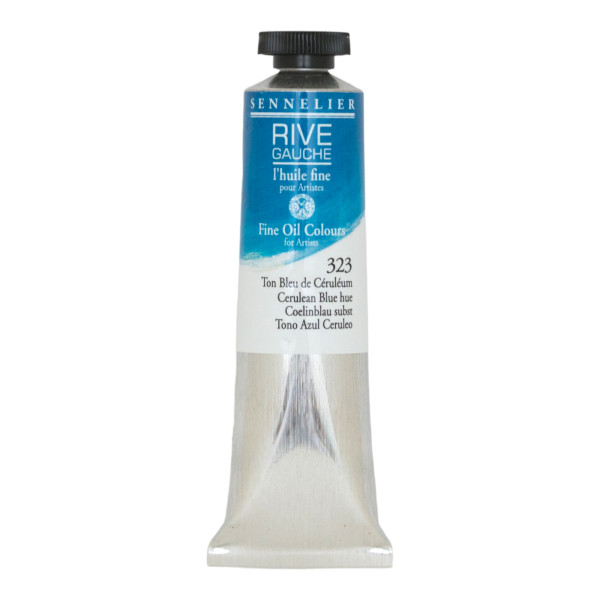 photo-Peinture à l'huile - Sennelier - Rive Gauche - Bleu de Céruléum - 323 - Tube de 40ml