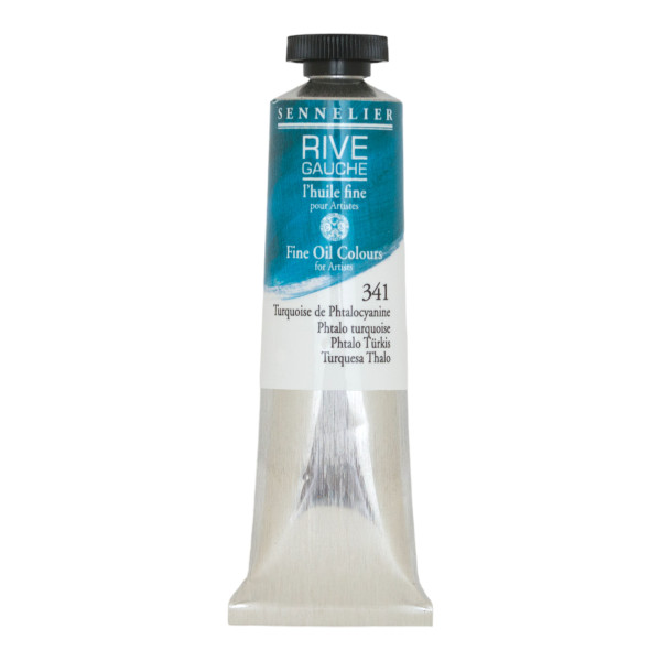 photo-Peinture à l'huile - Sennelier - Rive Gauche - Turquoise de Phtalocyanine - 341 - Tube de 40ml