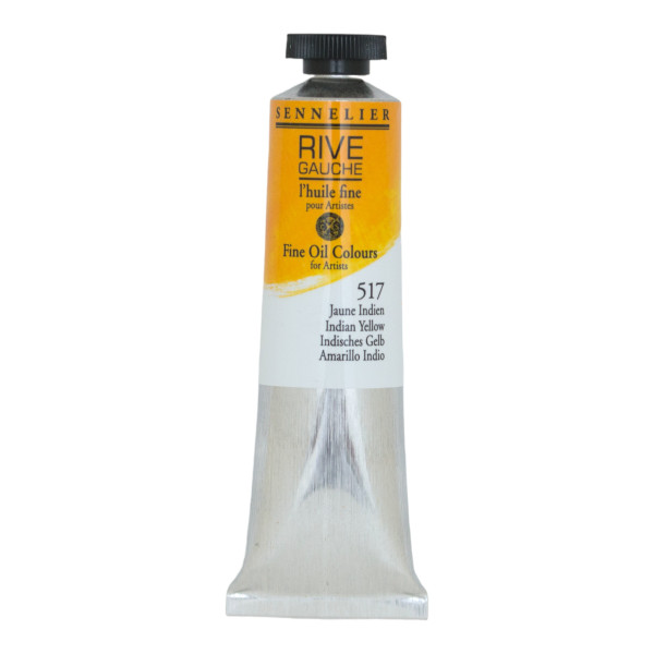 photo-Peinture à l'huile - Sennelier - Rive Gauche - Jaune indien - 517 - Tube de 40ml