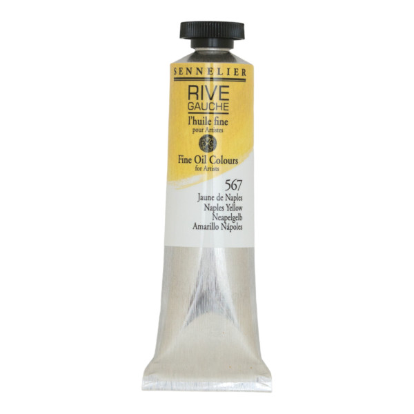 photo-Peinture à l'huile - Sennelier - Rive Gauche - Jaune de Naples - 567 - Tube de 40ml