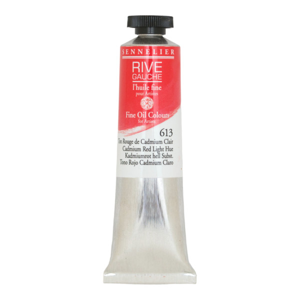 photo-Peinture à l'huile - Sennelier - Rive Gauche - Rouge Cadmium clair - 613 - Tube de 40ml
