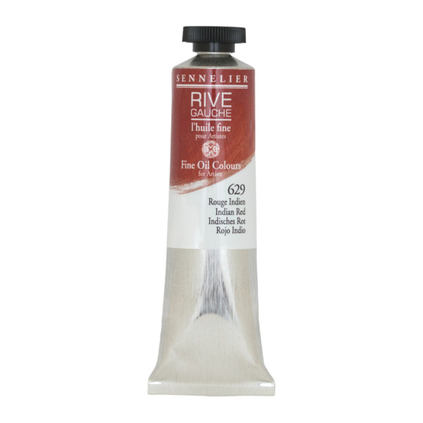 photo-Peinture à l'huile - Sennelier - Rive Gauche - Rouge Indien - 629 - Tube de 40ml