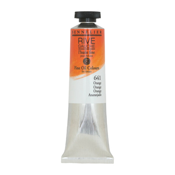 photo-Peinture à l'huile - Sennelier - Rive Gauche - Orange - 641 - Tube de 40ml