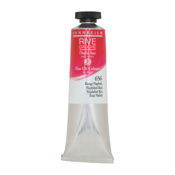 photo-Peinture à l'huile - Sennelier - Rive Gauche - Rouge Naphtol - 656 - Tube de 40ml