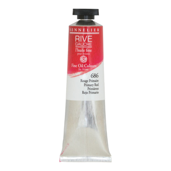photo-Peinture à l'huile - Sennelier - Rive Gauche - Rouge primaire - 686 - Tube de 40ml