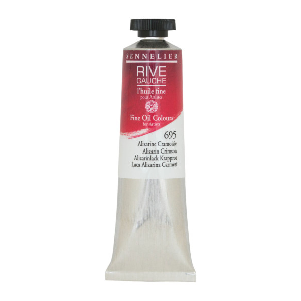 photo-Peinture à l'huile - Sennelier - Rive Gauche - Alizarine Cramoisie - 695 - Tube de 40ml