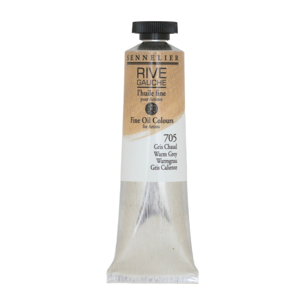 photo-Peinture à l'huile - Sennelier - Rive Gauche - Gris Chaud - 705 - Tube de 40ml