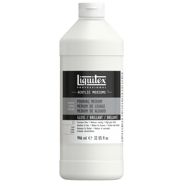 photo-Medium de lissage - Brillant - Liquitex - Peinture acrylique - Bidon de 946 ml