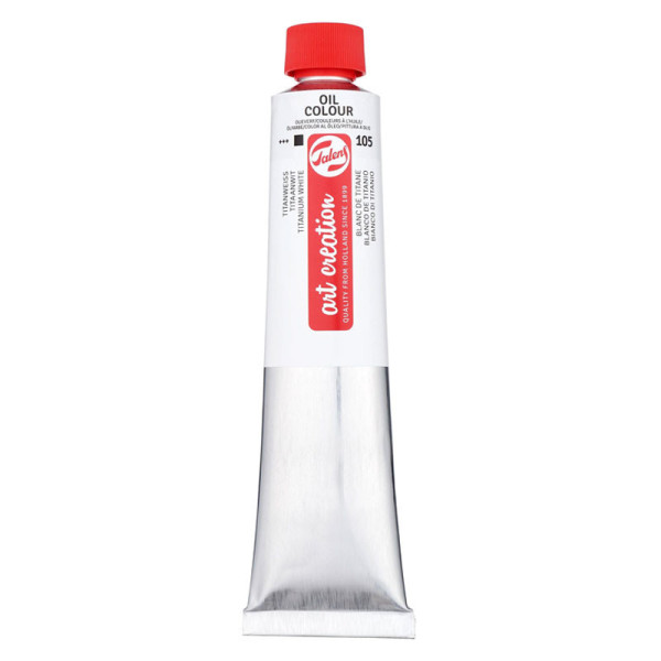 photo-Talens Art Creation - Peinture à l'huile - Blanc de Titane - 105 - Tube 200ml
