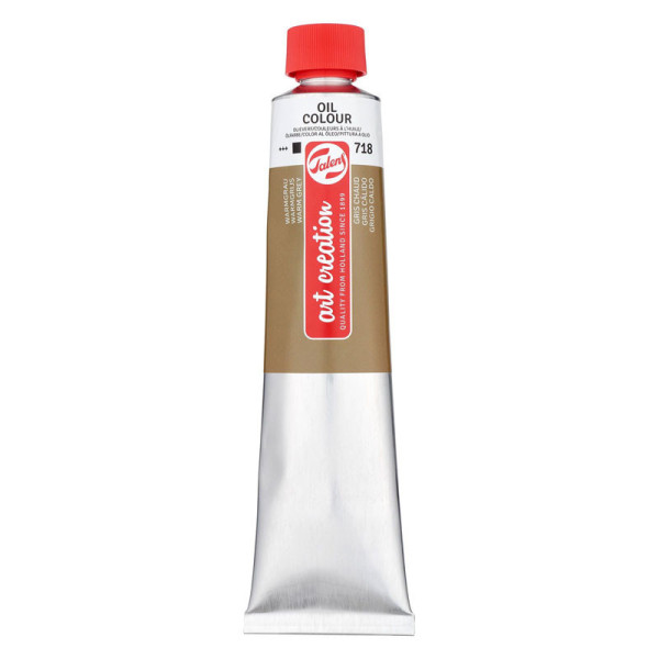 photo-Talens Art Creation - Peinture à l'huile - Gris Chaud - 718 - Tube 200ml