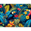 photo-Kit de diamond painting - Modèle fleurs tropical - 40x30cm