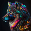 photo-Kit de diamond painting - Modèle loup - Animaux - 30x30cm