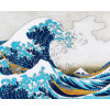 photo-Kit de diamond painting - Modèle la vague d'Hokusai - Japon - 40x50cm