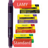 photo-Cartouches d'encre - Longue - Pour stylo plume et roller - Noir - Rouge - Vert - Violet