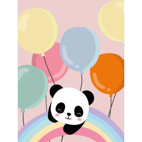 photo-Kit de diamond painting - Enfant - Panda - 15x20cm