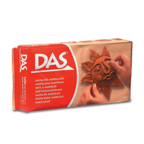 photo-Bloc de pâte à modeler - Marron - Terracotta - Sèche à l'air - 500g - GIOTTO - DAS