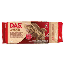 photo-Bloc de pâte à modeler - Aspect bois - Sèche à l'air - 350g - GIOTTO - DAS