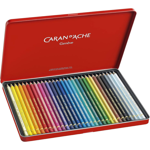 Crayons de couleur - Beaux-arts - Caran d'Ache - Pablo - Boîte de 30 couleurs