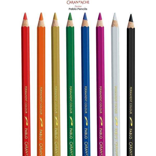 Crayons de couleur - Beaux-arts - Caran d'Ache - Pablo - Boîte de 30 couleurs