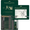 photo-Crayons graphite aquarelle - Assortiment de 19 pièces - Faber-Castell - Pitt Graphite Set