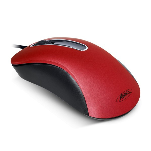 Souris filaire Advance Shape 3D rouge
