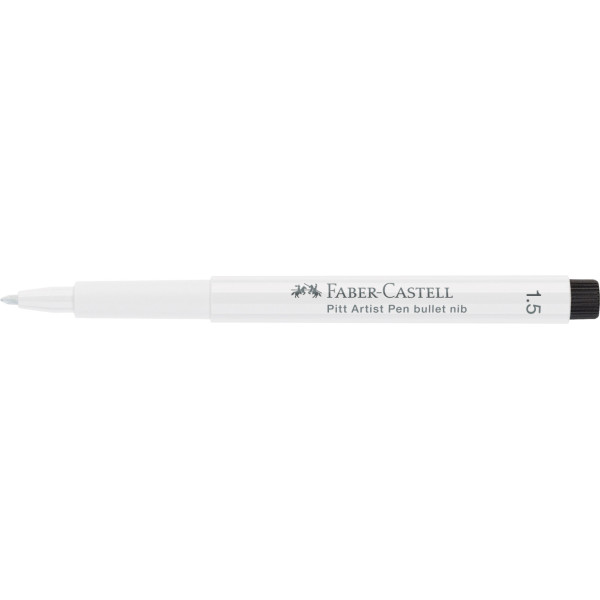 Feutre à dessin - Pointe conique 1,5 mm - Blanc - Pitt Artist - Faber-Castell
