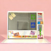 Kit scrapbooking - Album photo à personnaliser - 30 x 30 cm - Gris - Accessoires