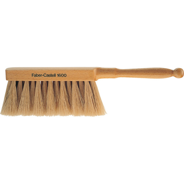 photo-Brosse à dessin - Manche en bois - Poils naturels - Faber-Castell