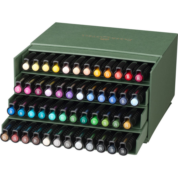 Feutres à dessin - Faber-Castell - Pitt Artist Pen - Brush - Boîte de 48 couleurs