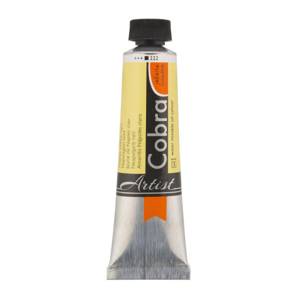 photo-Peinture à l'huile - Cobra - Artist - Jaune de Naples Clair - 222 - Tube de 40ml