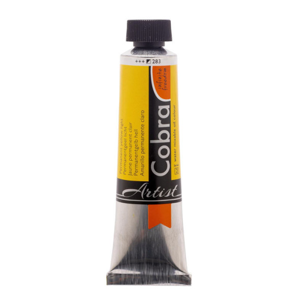 photo-Peinture à l'huile - Cobra - Artist - Jaune Permanent Clair - 283 - Tube de 40ml