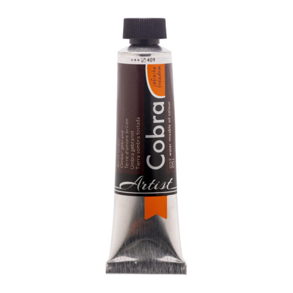 photo-Peinture à l'huile - Cobra - Artist - Terre d'Ombre Brûlée - 409 - Tube de 40ml
