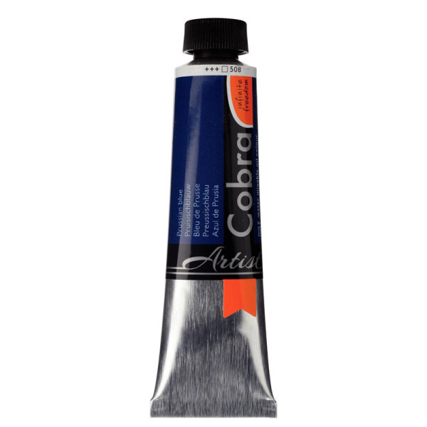 photo-Peinture à l'huile - Cobra - Artist - Bleu de Prusse - 508 - Tube de 40ml