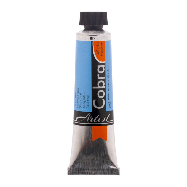 photo-Peinture à l'huile - Cobra - Artist - Bleu Royal - 517 - Tube de 40ml