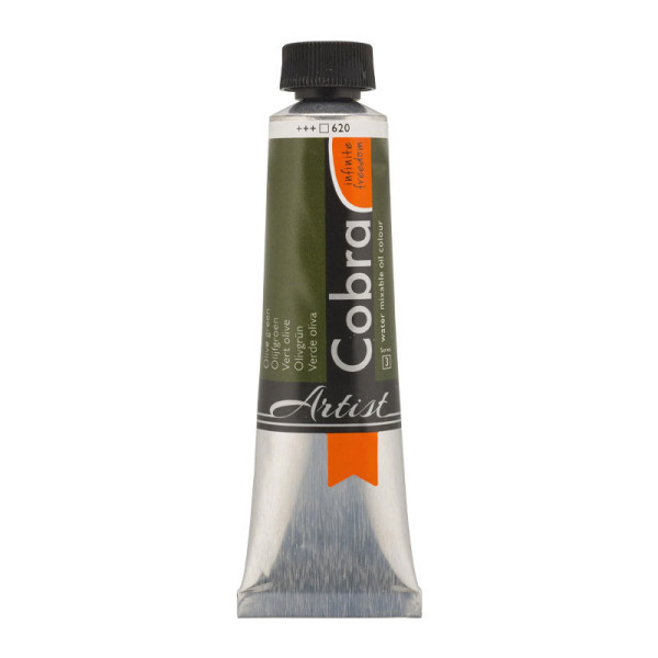 photo-Peinture à l'huile - Cobra - Artist - Vert Olive - 620 - Tube de 40ml