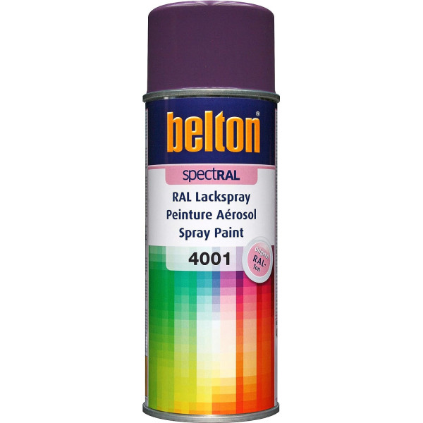 photo-Bombe de peinture Belton Spectral RAL4001 Lilas rouge mat 400ml