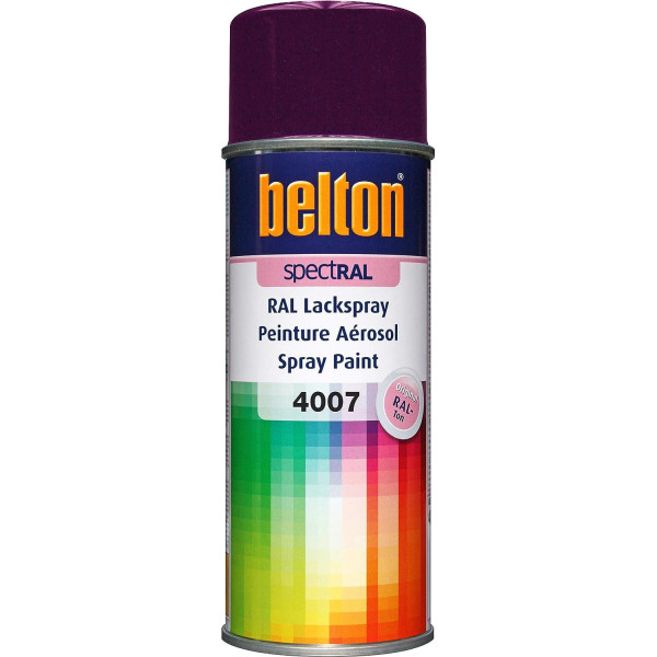 photo-Bombe de peinture Belton Spectral RAL4007 violet pourpre 400ml