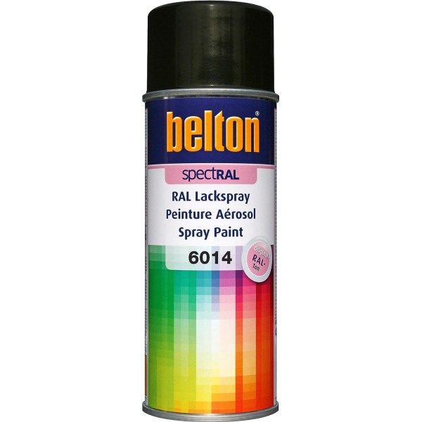 photo-Bombe de peinture Belton Spectral RAL6014 olive jaune 400ml