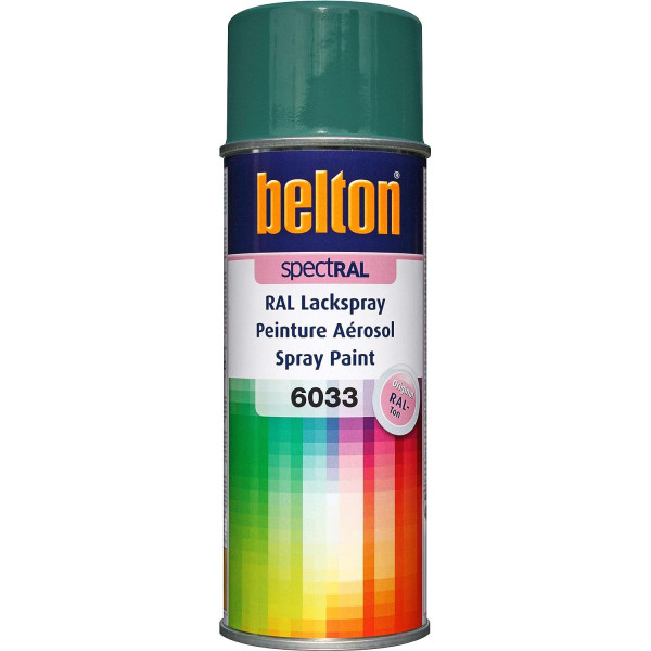 photo-Bombe de peinture Belton Spectral RAL6033 Turquoise menthe 400ml