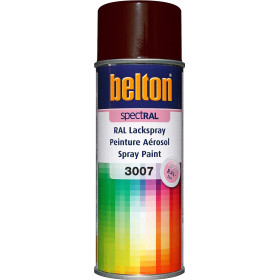 photo-Bombe de peinture Belton Spectral RAL3007 rouge noir 400ml