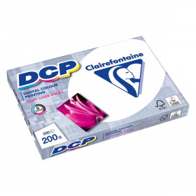 Clairefontaine Dcp 250 Feuilles A4 (210 X 297 Mm), 200 G/M2- Papier D'Impression Couleur Laser - Ultra Blanc 1807C pas cher