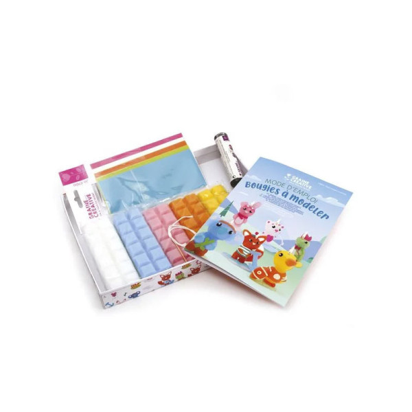 Coffret - Bougies à fabriquer - Animaux - 6 bougies - Enfant dès 6 ans
