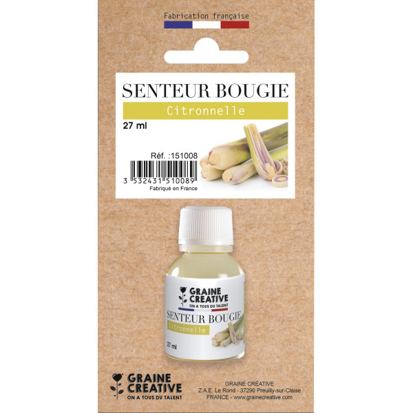 photo-Parfum - Pour bougie à faire soi même - Senteur citronnelle - 27ml