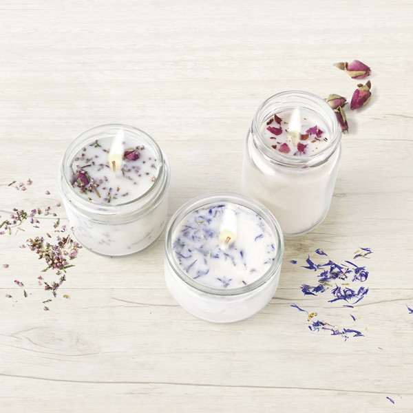 Kit créatif - Créer des bougies - Senteurs fleurs - 3 parfums - Graine créative