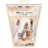photo-Moule en latex - Santons - Personnages de la crèche - Noël - 8 sujets